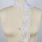 1 Yard White Beaded Lace Trim 2 Inch Width Metallic Thread Veil Embellishment